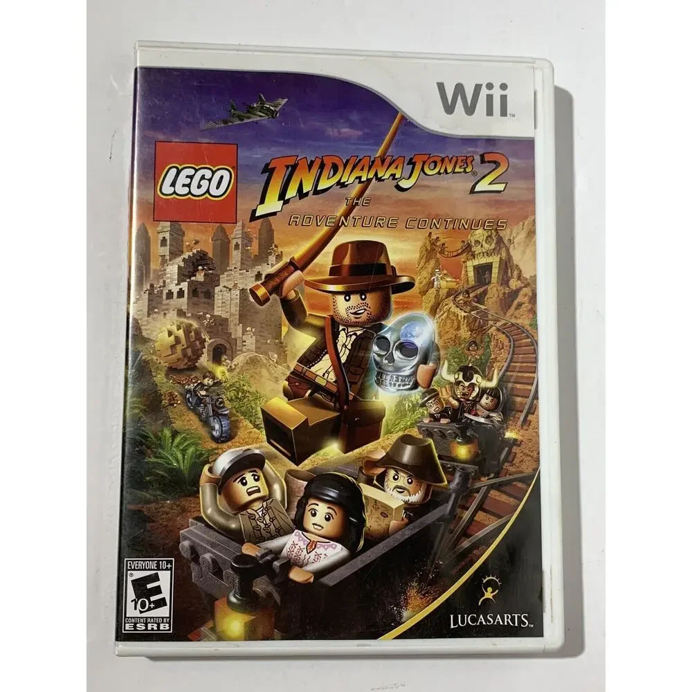LEGO Indiana Jones 2 The Adventure Continues Nintendo Wii 2009 No Manual Unteste